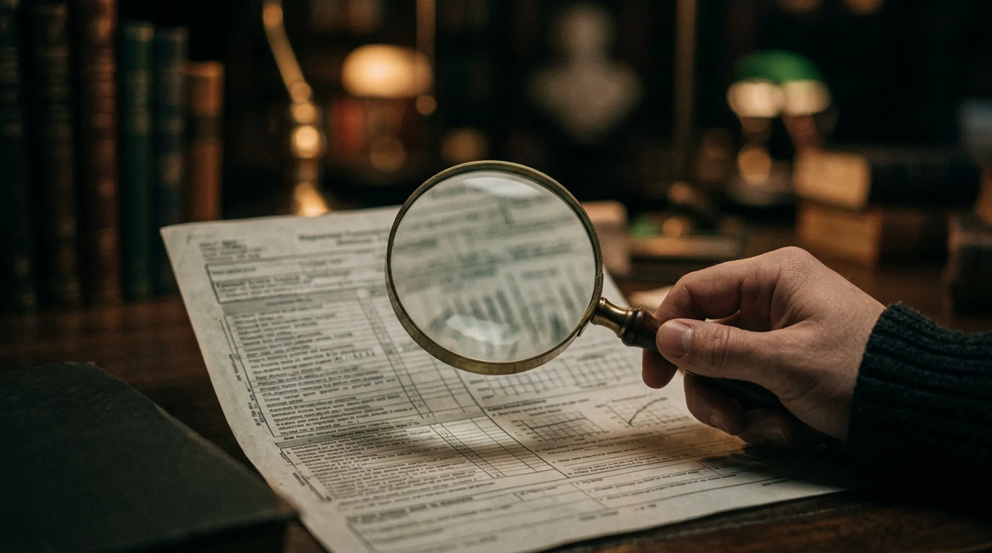 Dokumenty i lupa — czytanie postanowień polisy