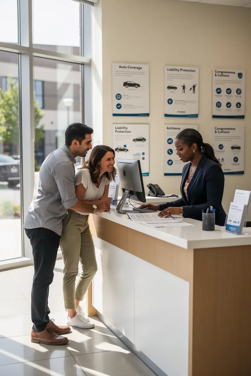 Образец типичного автострахового полиса с ключевыми условиями.