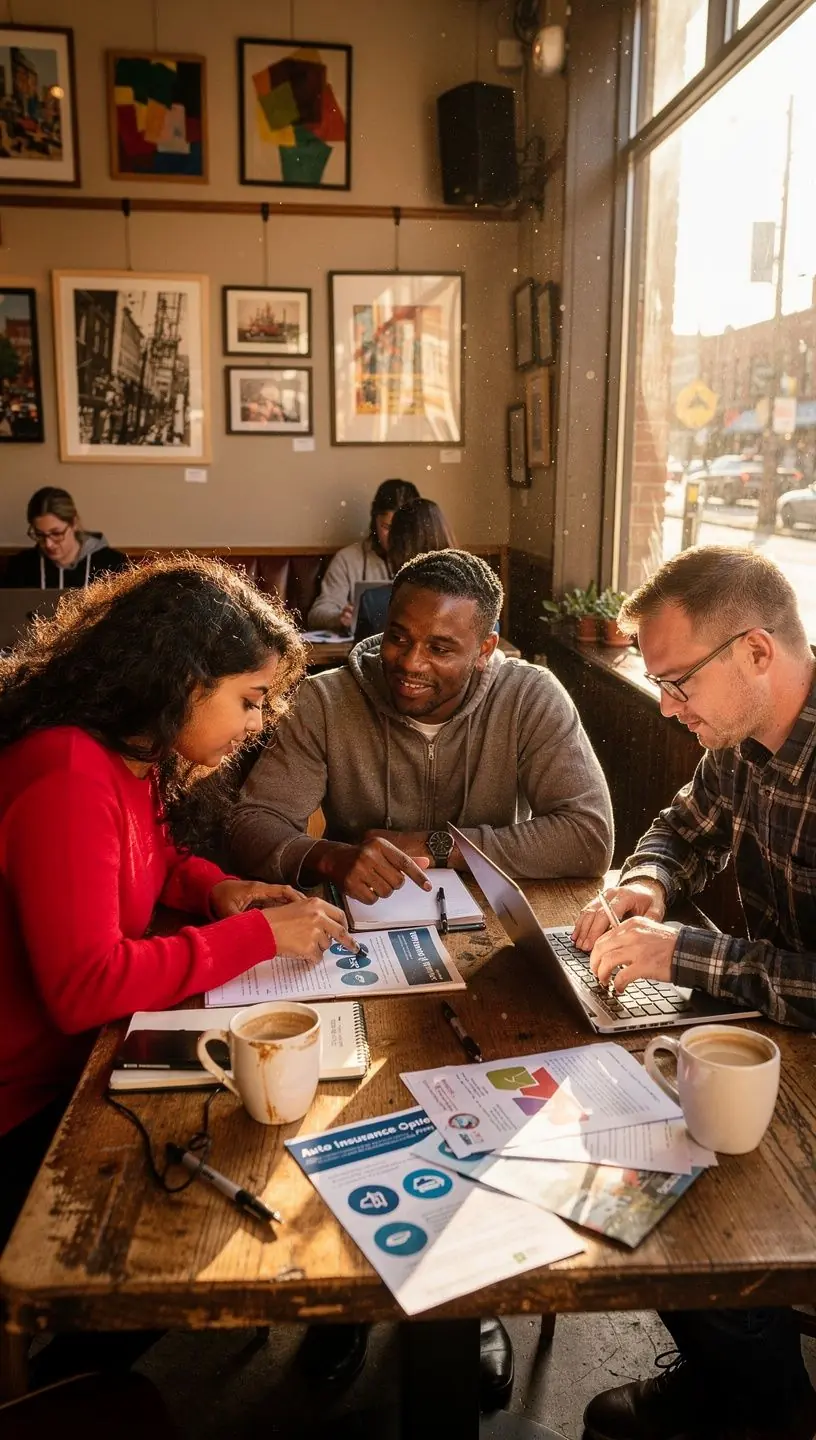 График, показывающий тенденции покрытия в страховании автомобилей в США.